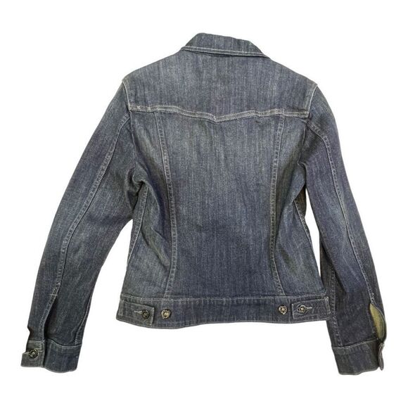 Levi's Jacket Women's Long Sleeve Button Down Trucker Denim Blue Size Small - Picture 7 of 9